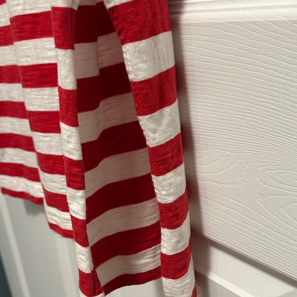 Old Navy Red and White Striped Midi Shift Dress - Picture 5 of 6